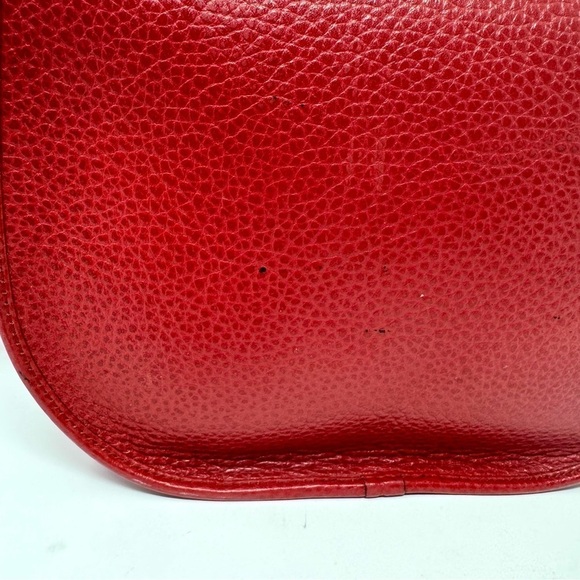 Christian Dior Vintage Bobby Saddle Red Leather Crossbody Shoulder Bag - Picture 6 of 13